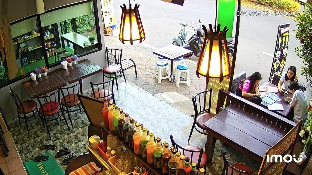 Restaurace v ubytování Sleep4cheap@Donsak