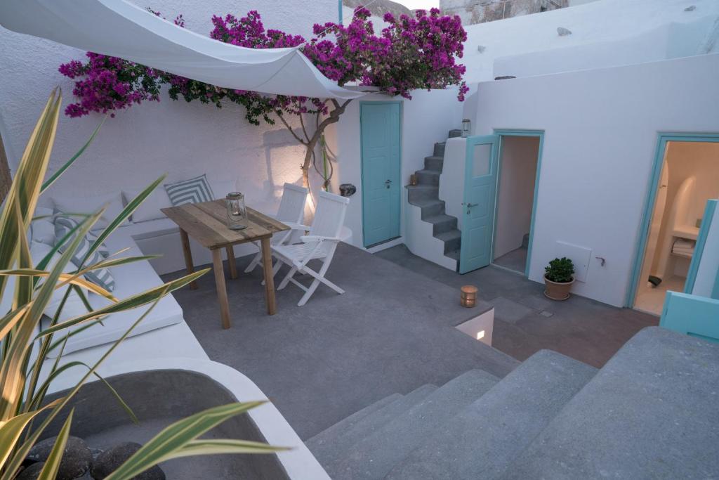 Posezení v ubytování Vima Santorini, Traditional Luxury