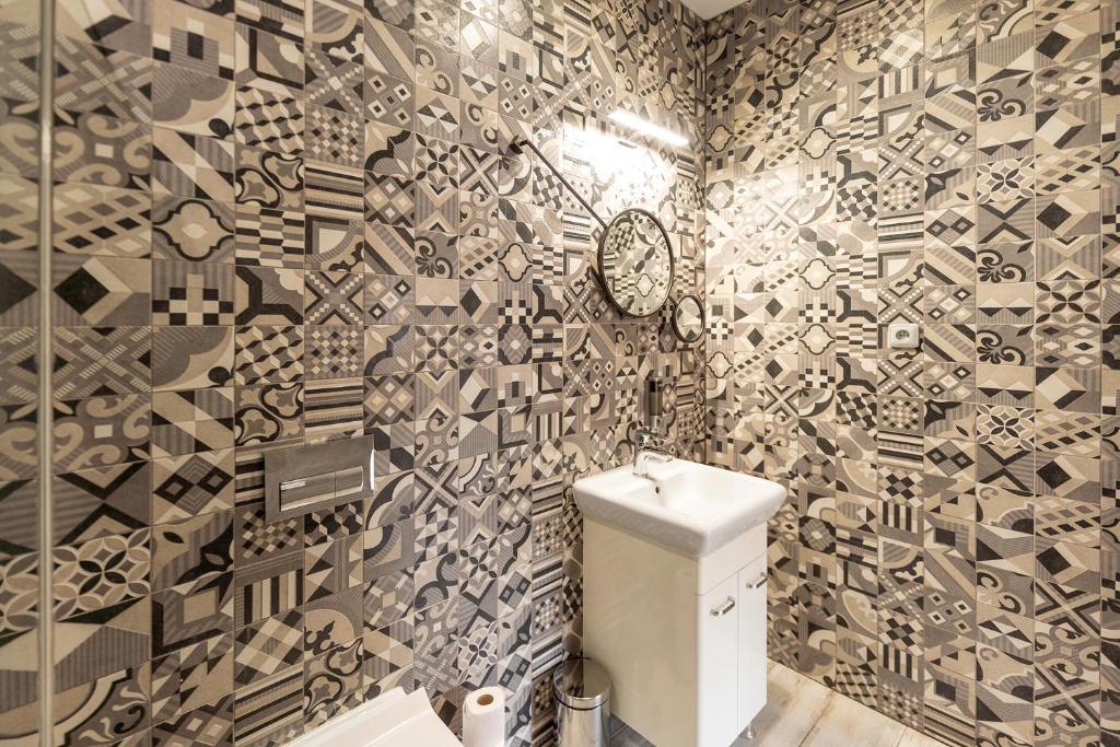 Koupelna v ubytování Apartmány Holiday