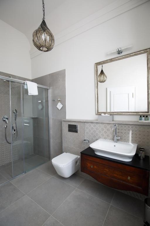 Koupelna v ubytování Hotel Château Gbeľany