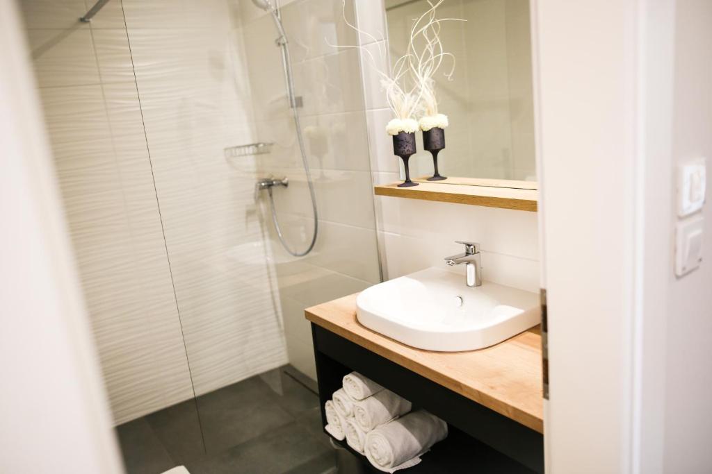 Koupelna v ubytování Ambient Hotel