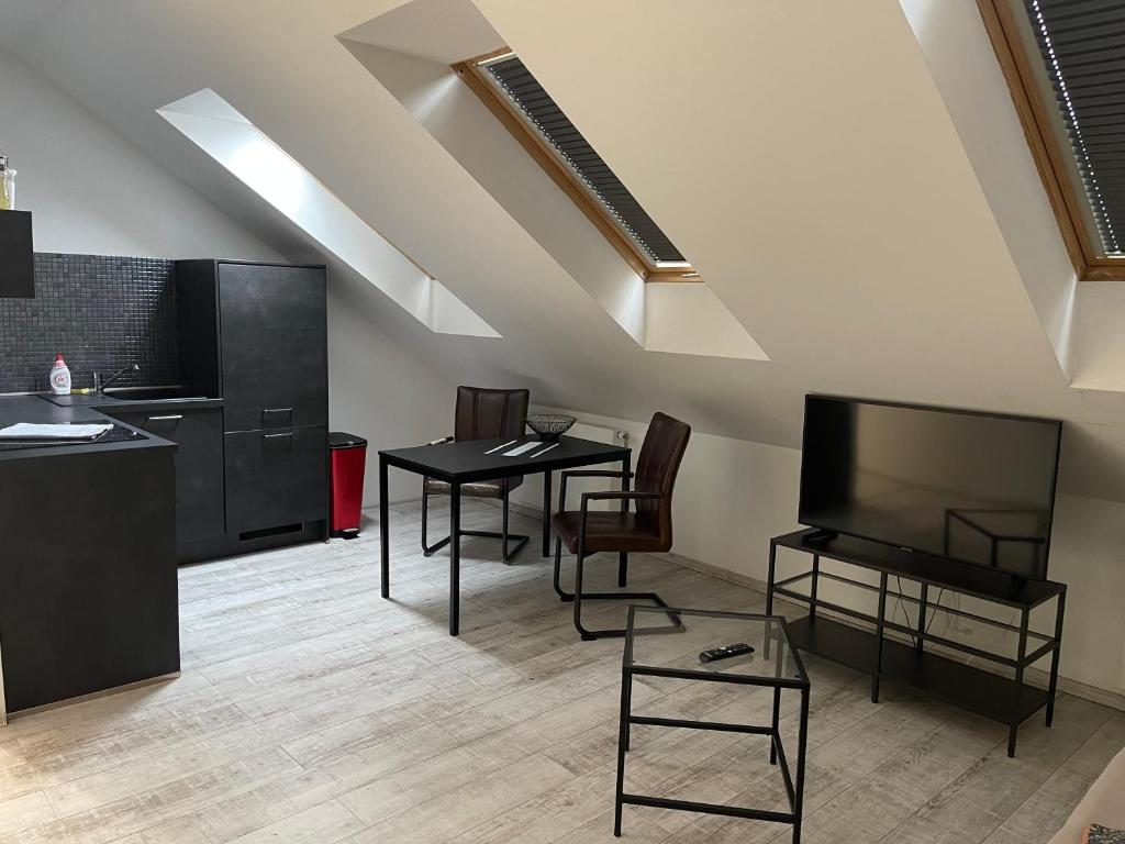 Kuchyň nebo kuchyňský kout v ubytování Apartmány Holiday
