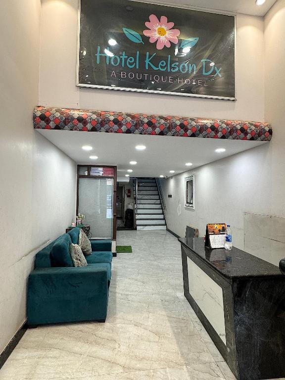 Posezení v ubytování Hotel Kelson Dx with parking, 2mins from Metro Station near New Delhi Railway Station