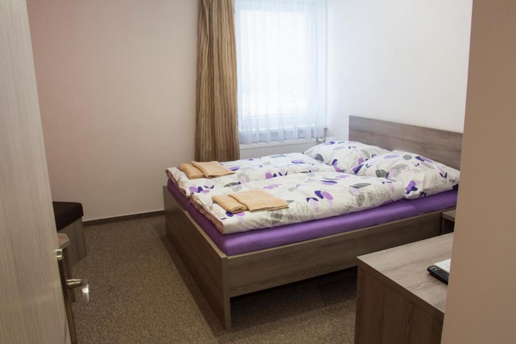 Letto o letti in una camera di Motel Pávov