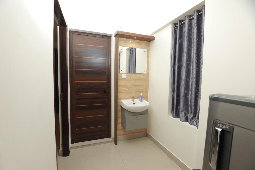 Koupelna v ubytování VVP SERVICE apartment