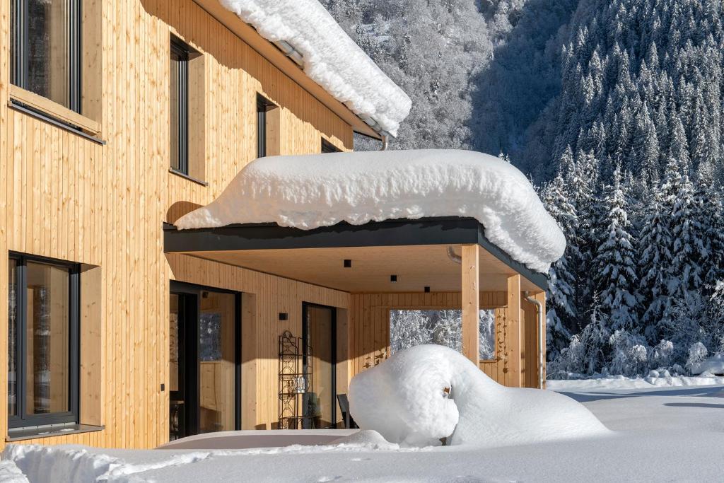 Haus Valtellina v zimě