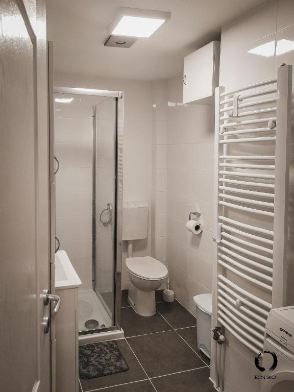 Koupelna v ubytování Apartman "Enso" I Pozega, Serbia