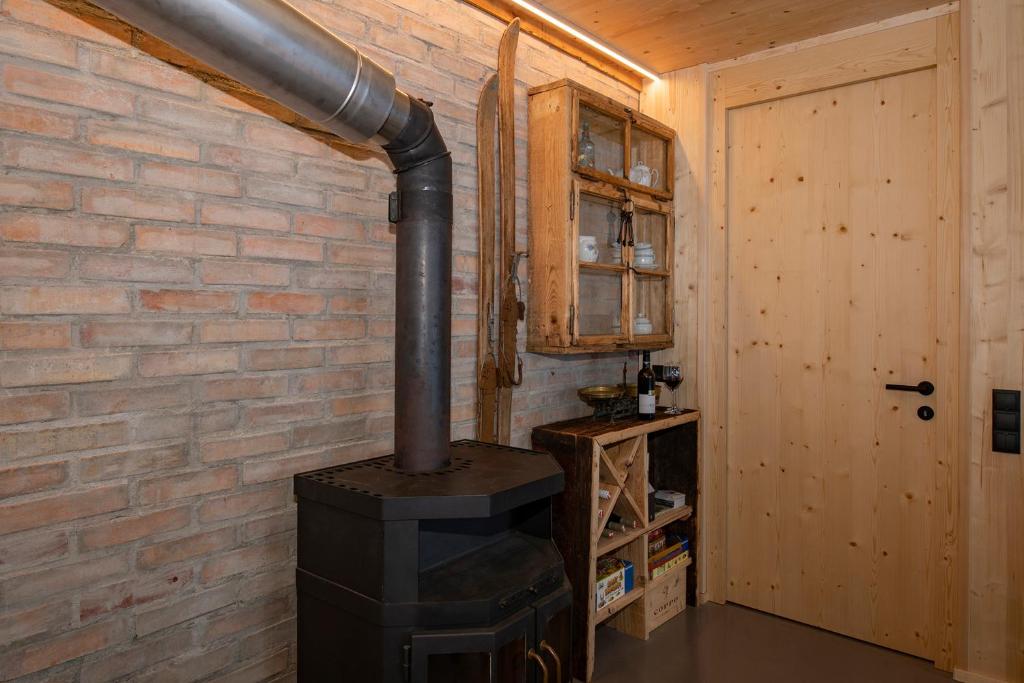 Kuchyň nebo kuchyňský kout v ubytování Haus Valtellina
