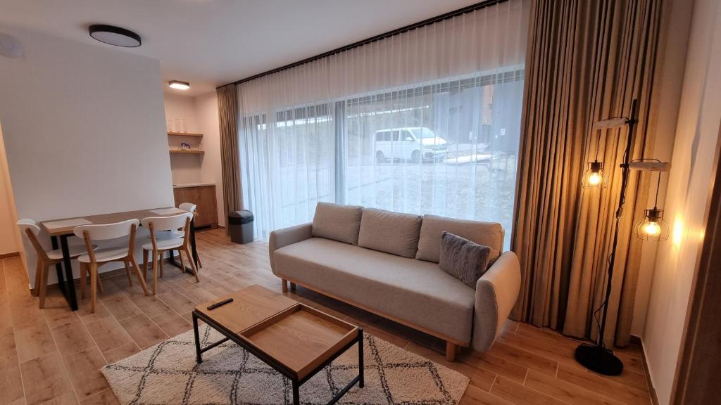 Posezení v ubytování Chalets Hrabovo