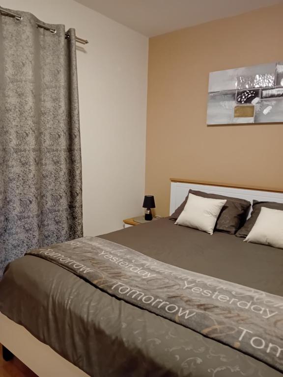 Postel nebo postele na pokoji v ubytování Apartman Krčina