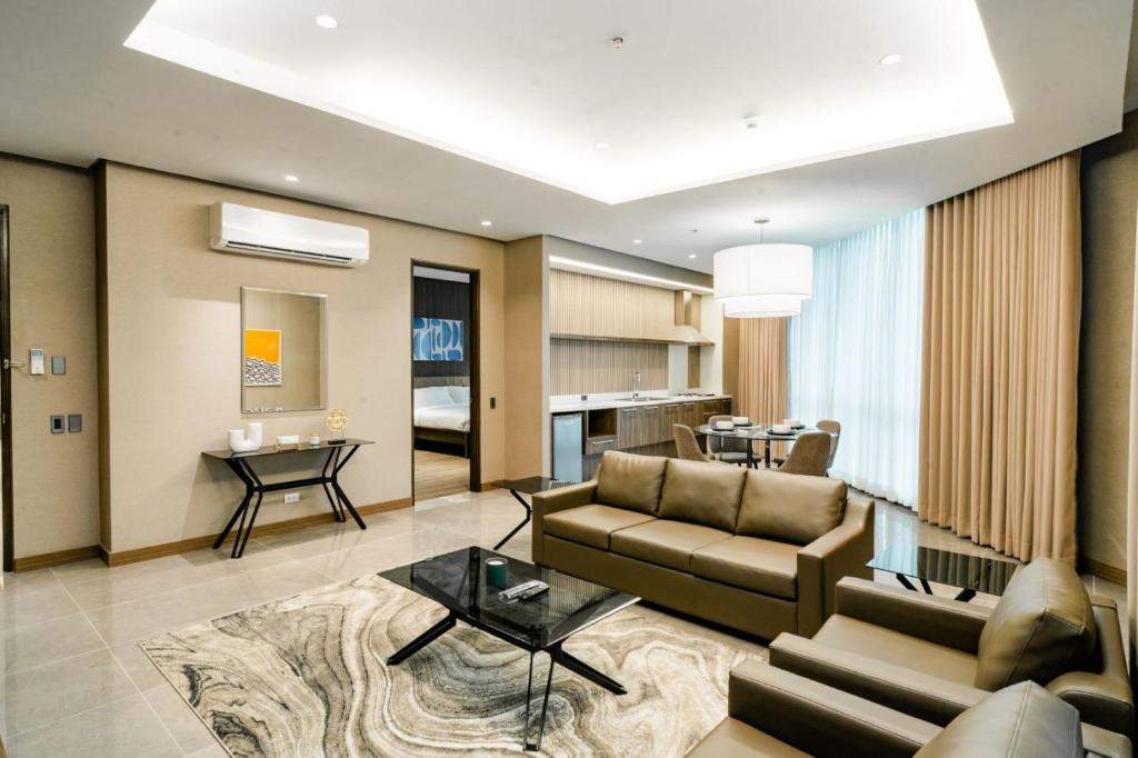 Posezení v ubytování Hotel A and A Quezon City powered by Cocotel