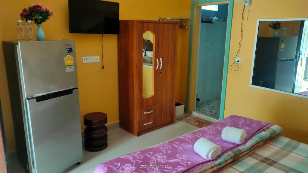Kuchyň nebo kuchyňský kout v ubytování Mabuhay Guesthouse Kampot