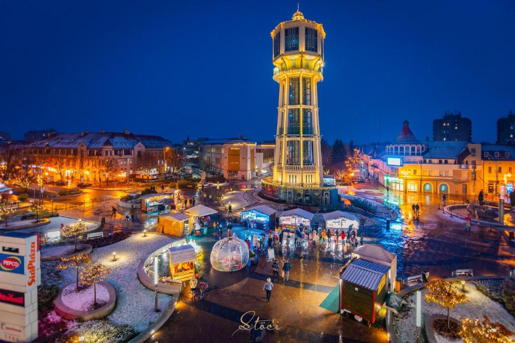 Nespecifikovaný výhled na destinaci Siófok nebo výhled na město při pohledu z bed and breakfast