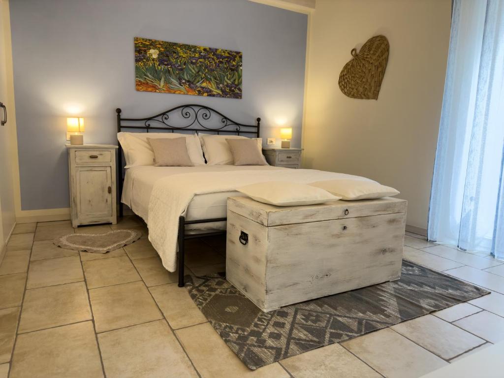 Łóżko lub łóżka w pokoju w obiekcie Villa Nina - Apartments & Relax