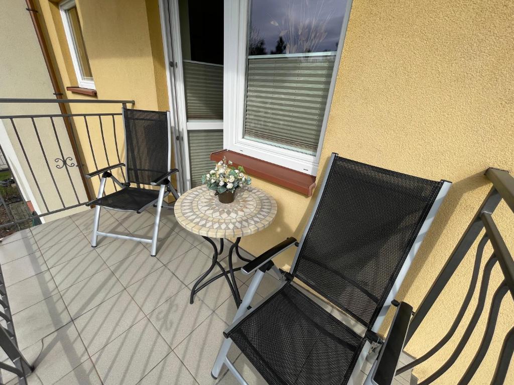 Balkón nebo terasa v ubytování Apartament Słoneczny na Krzywej