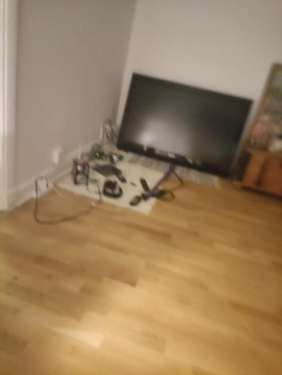 TV a/nebo společenská místnost v ubytování Älvsborgsplan