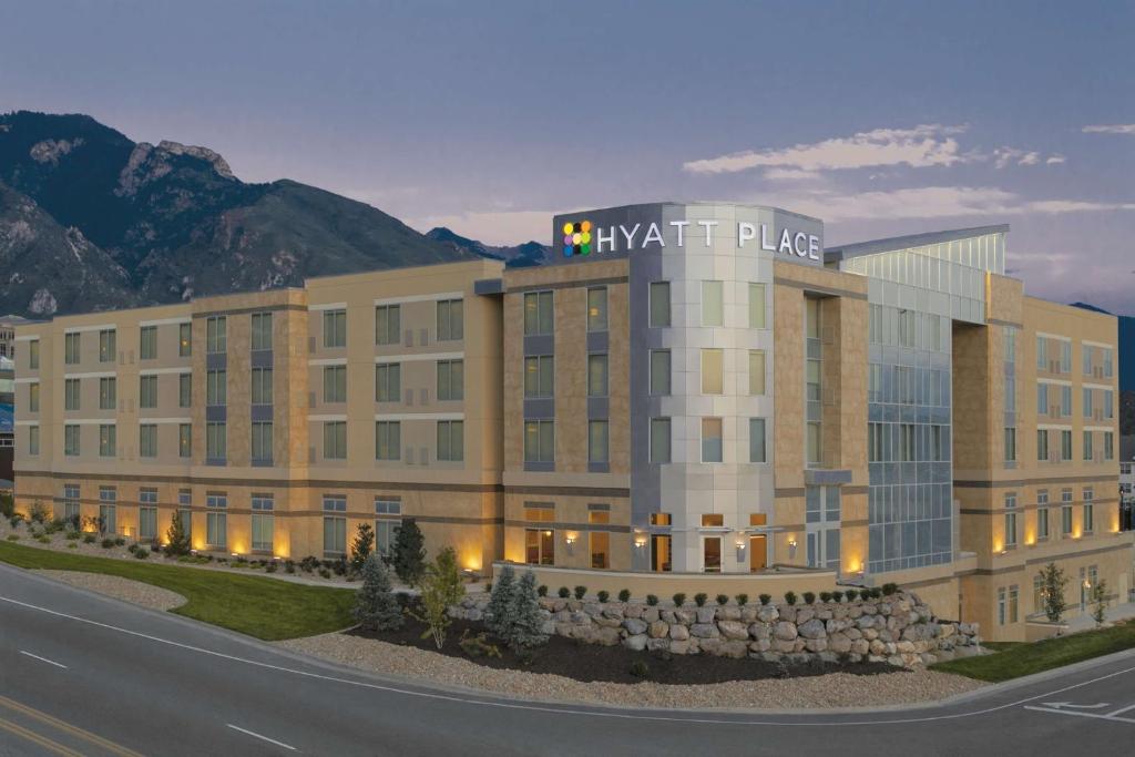a rendering of a hotel with a building at Hyatt Place Salt Lake City/Cottonwood in Cottonwood Heights