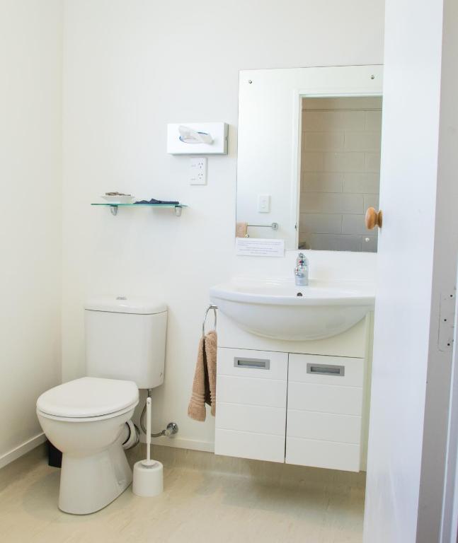 Koupelna v ubytování Alpha Motor Inn