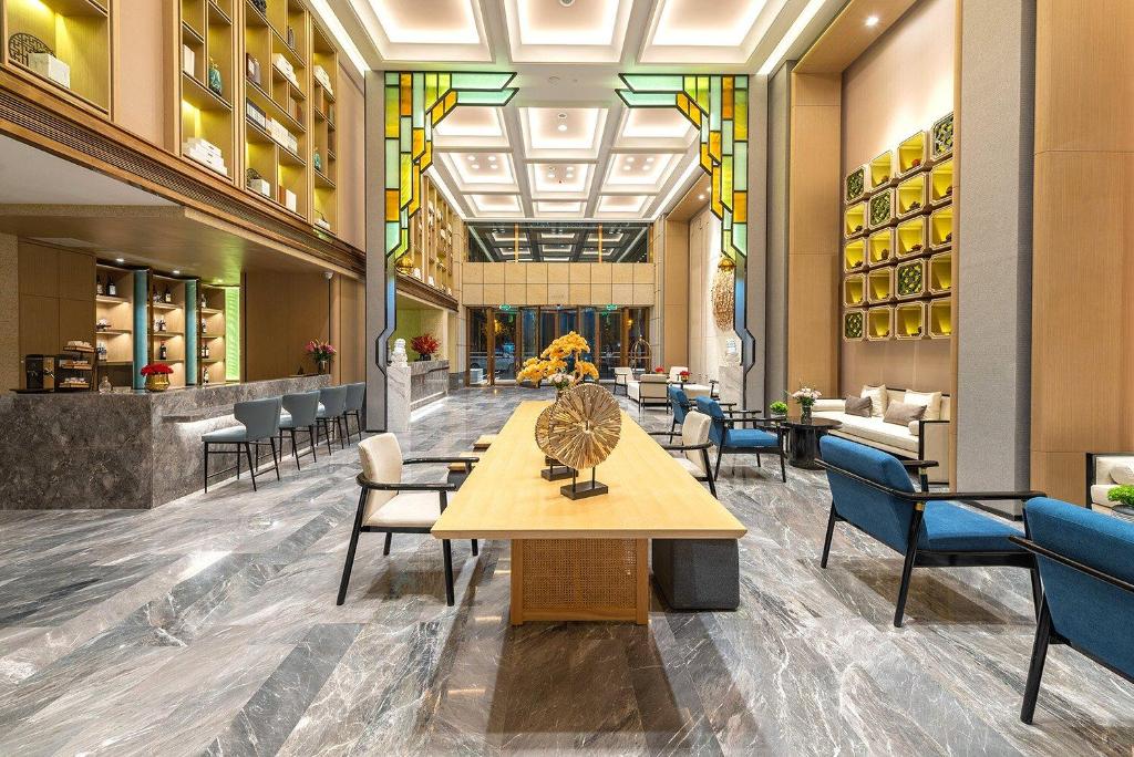 Posezení v ubytování Metropolo Hotel-Guangzhou baiyunzhan jiangnan market canton fair phase free shuttle bus