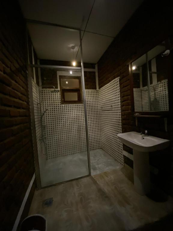 Koupelna v ubytování Diduli Hotel