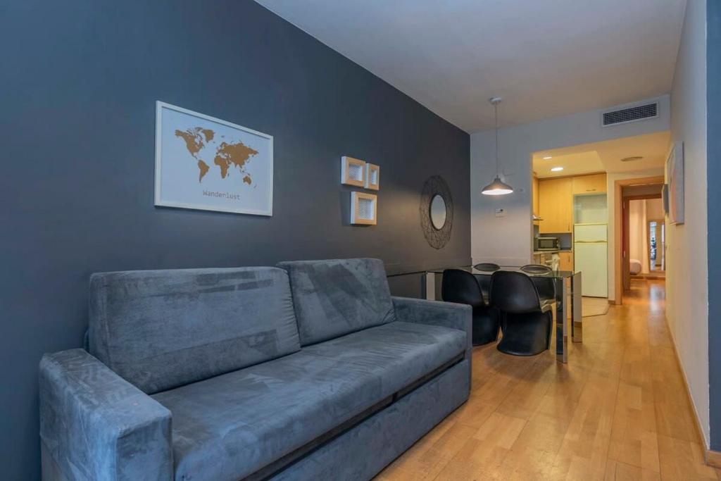 Posezení v ubytování Modern and bright apartment in Eixample 1-2