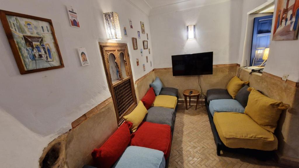 TV a/nebo společenská místnost v ubytování DAR DAREK FAMILY