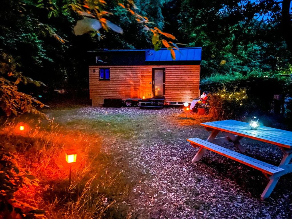 Zahrada ubytování Tinyhouse „Kleines Ems-Idyll“