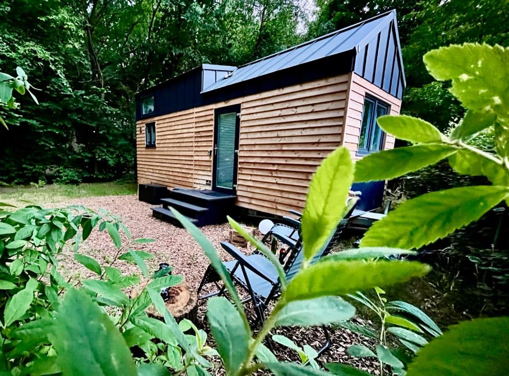 Zahrada ubytování Tinyhouse „Kleines Ems-Idyll“