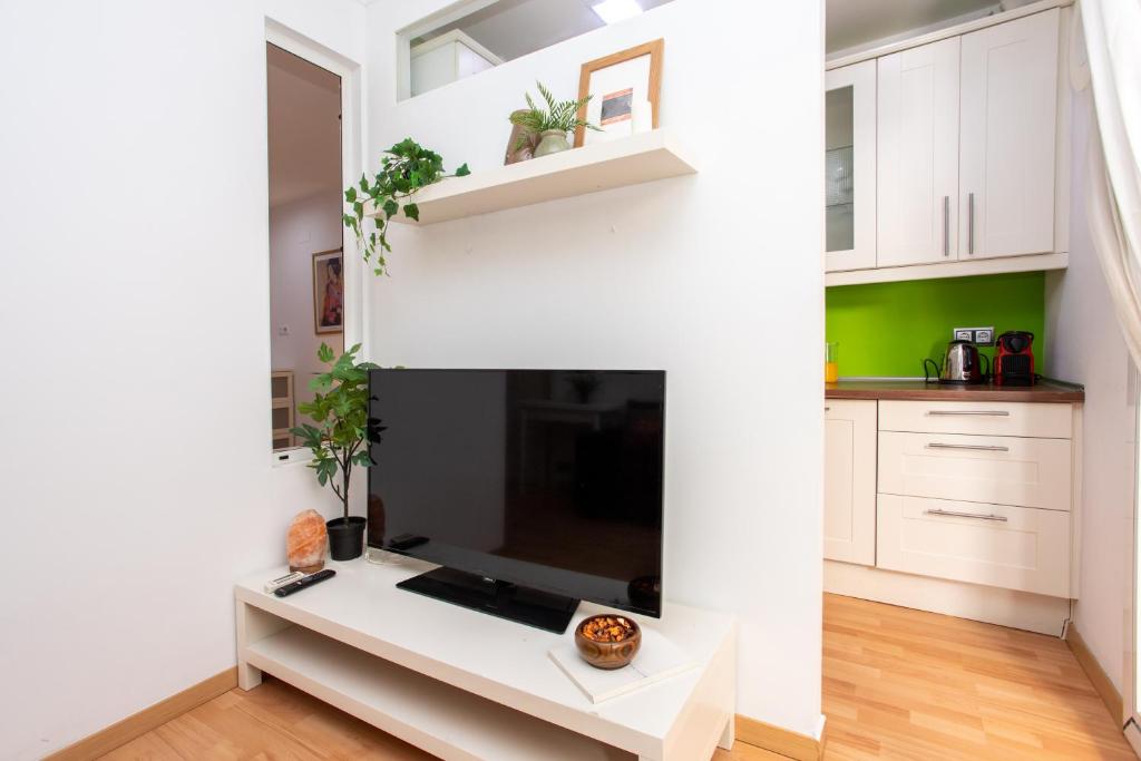 TV tai viihdekeskus majoituspaikassa Cozy Apartments Center Eixample