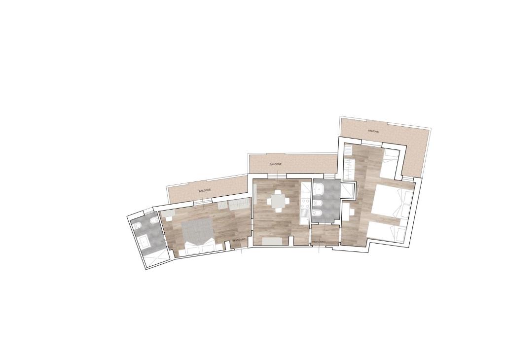 The floor plan of Hotel Schiller