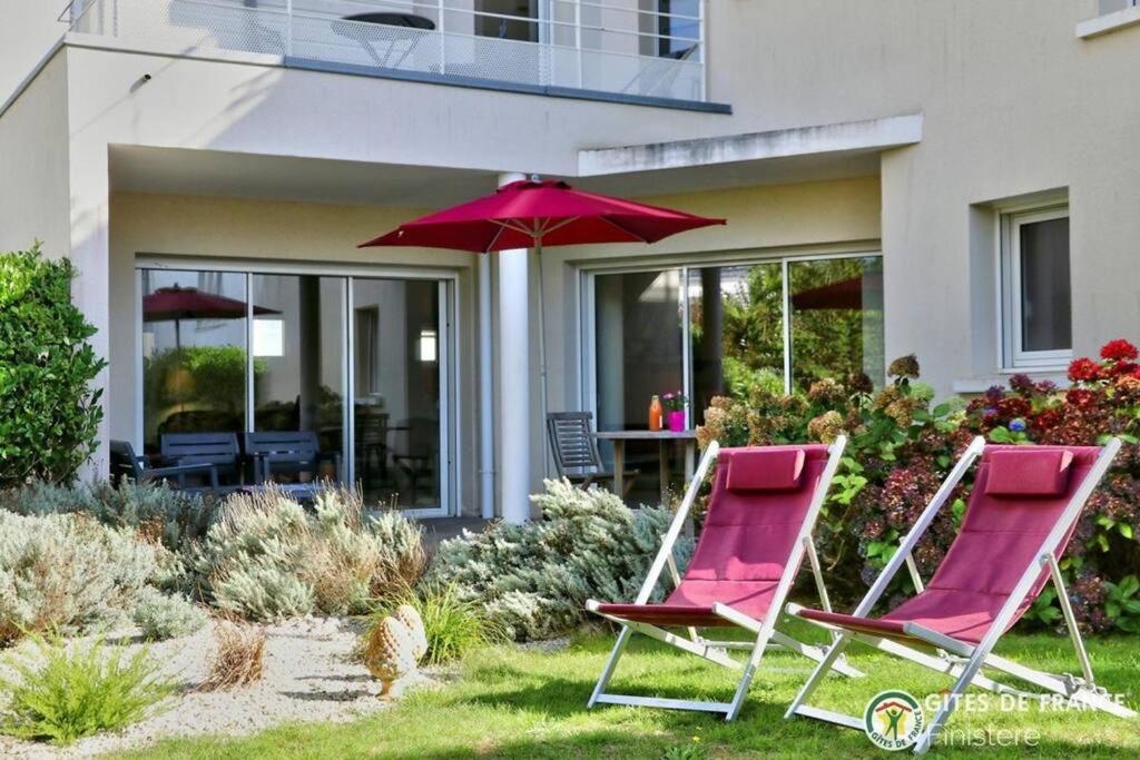 Κήπος έξω από το LocaLise - A80 - La villa blanche - Côté jardin - Plain-pied - Wifi inclus - Draps inclus - Animaux bienvenue
