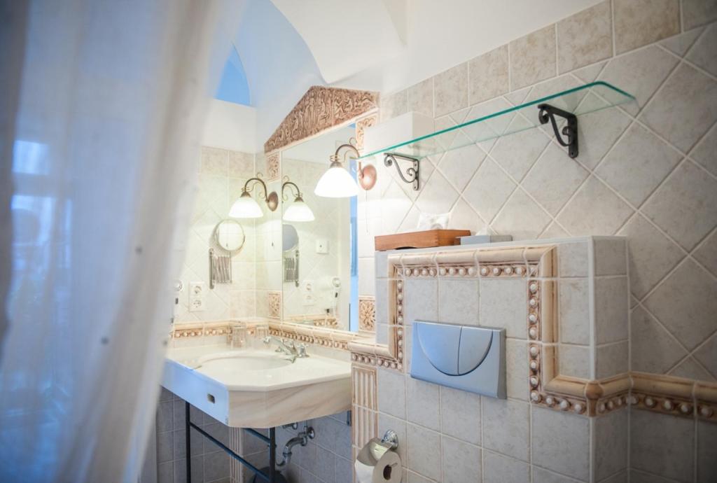 Koupelna v ubytování Art Boutique Hotel Bürgerhaus