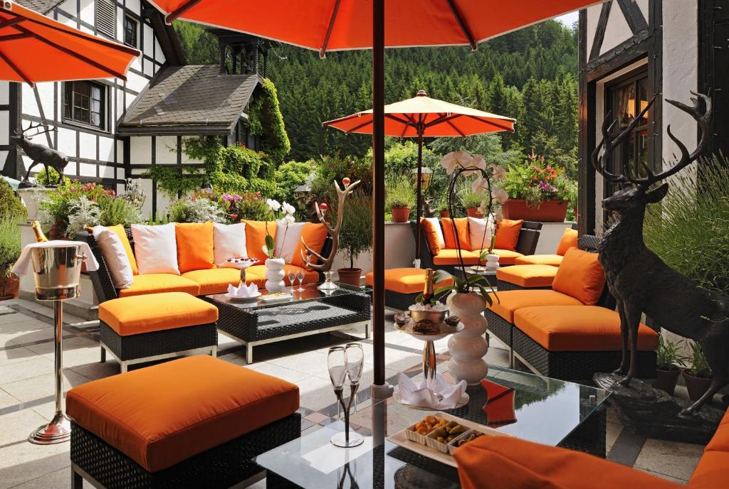 Posezení v ubytování Relais & Châteaux Jagdhof Glashütte