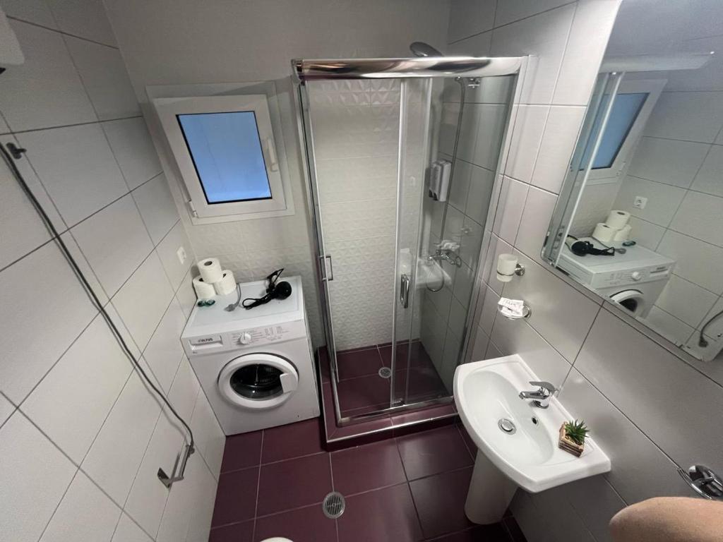 Koupelna v ubytování Golden Fleece Apartment VIPGreece