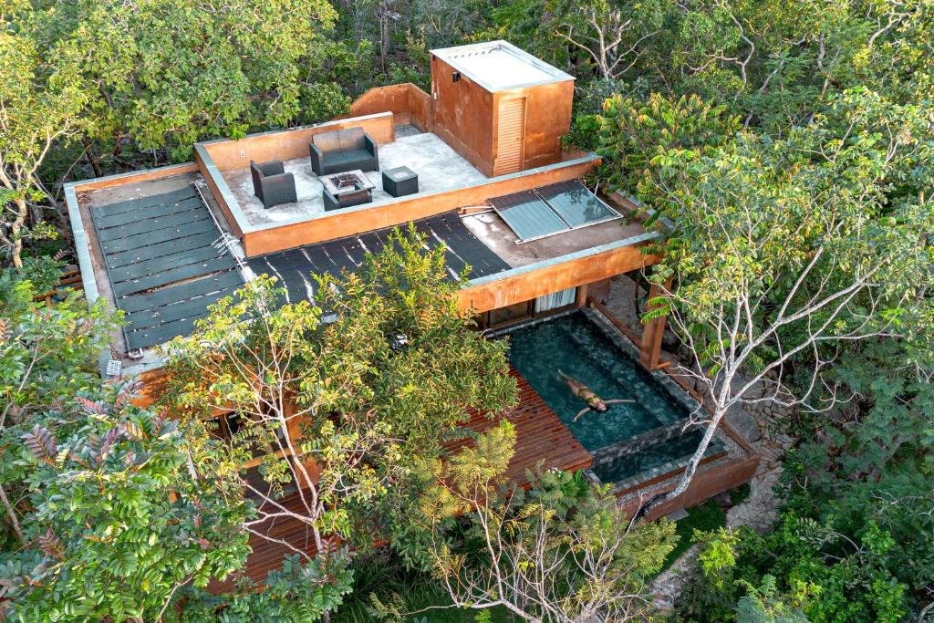 Zahrada ubytování Quinta dos Goyazes Eco Boutique pra curtir a dois em Pirenópolis