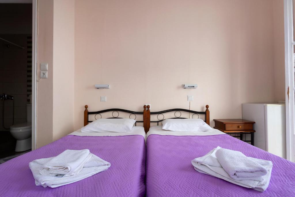 Voodi või voodid majutusasutuse Stelios Hotel toas