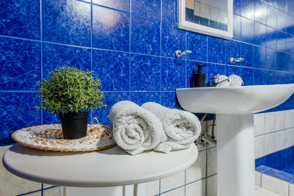 Koupelna v ubytování GIN Wellness Hotel