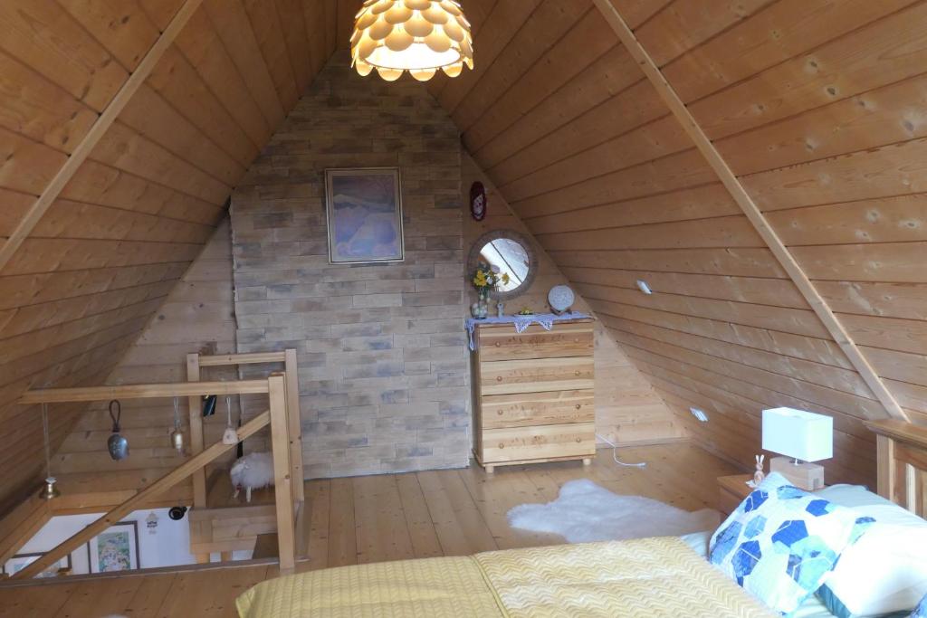 Posteľ alebo postele v izbe v ubytovaní Apartament Panorama Tatry