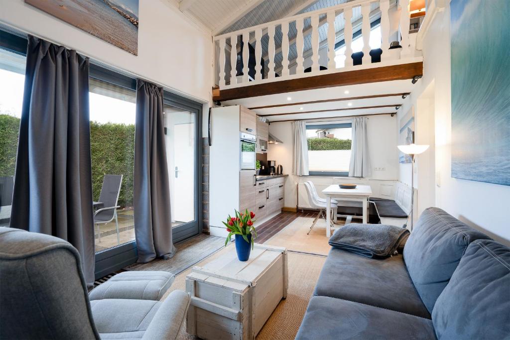 Khu vực ghế ngồi tại AMW8d Ferienhaus Moin