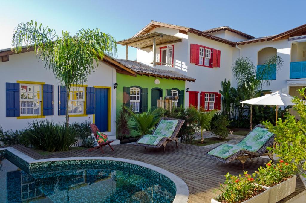 Bazén v ubytování Quinta Brasilis Boutique Hotel Paraty nebo v jeho okolí