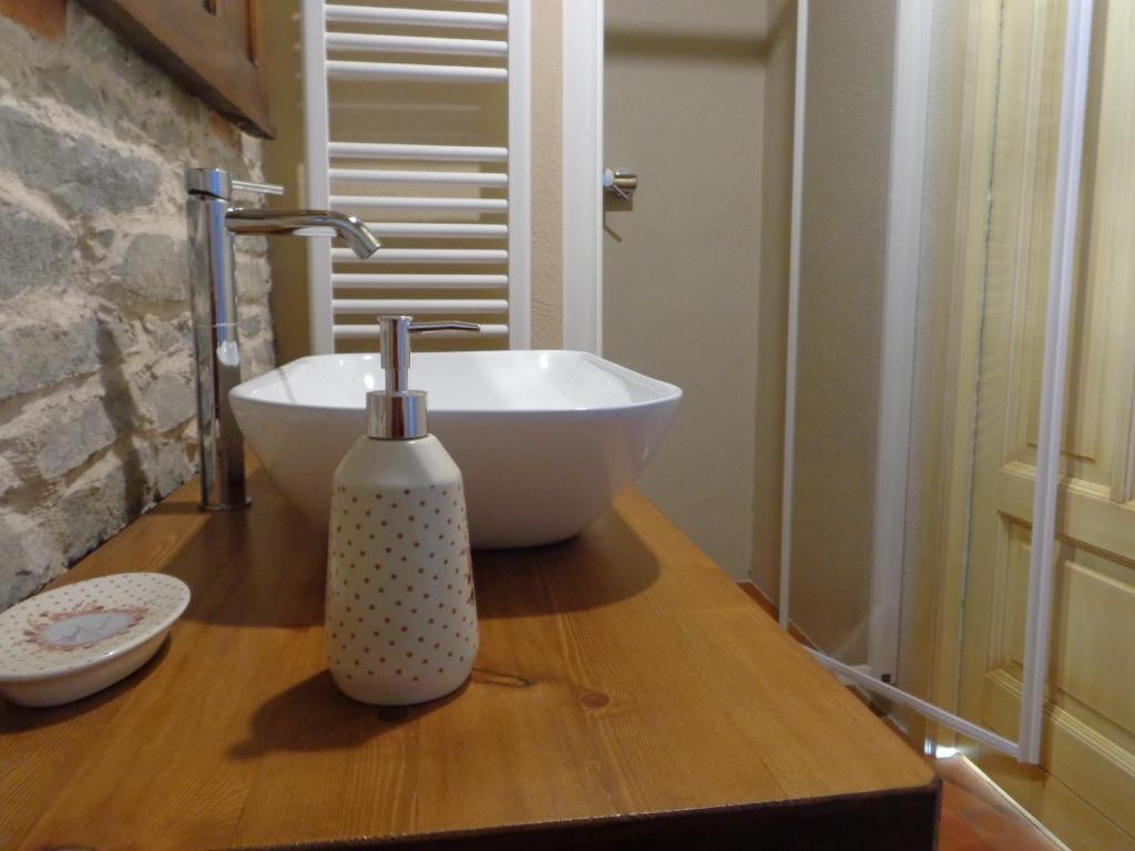 Koupelna v ubytování Cascina Romanino