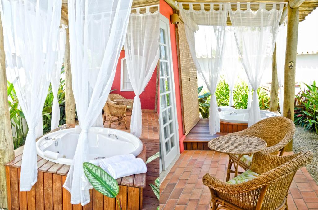 Posezení v ubytování Quinta Brasilis Boutique Hotel Paraty