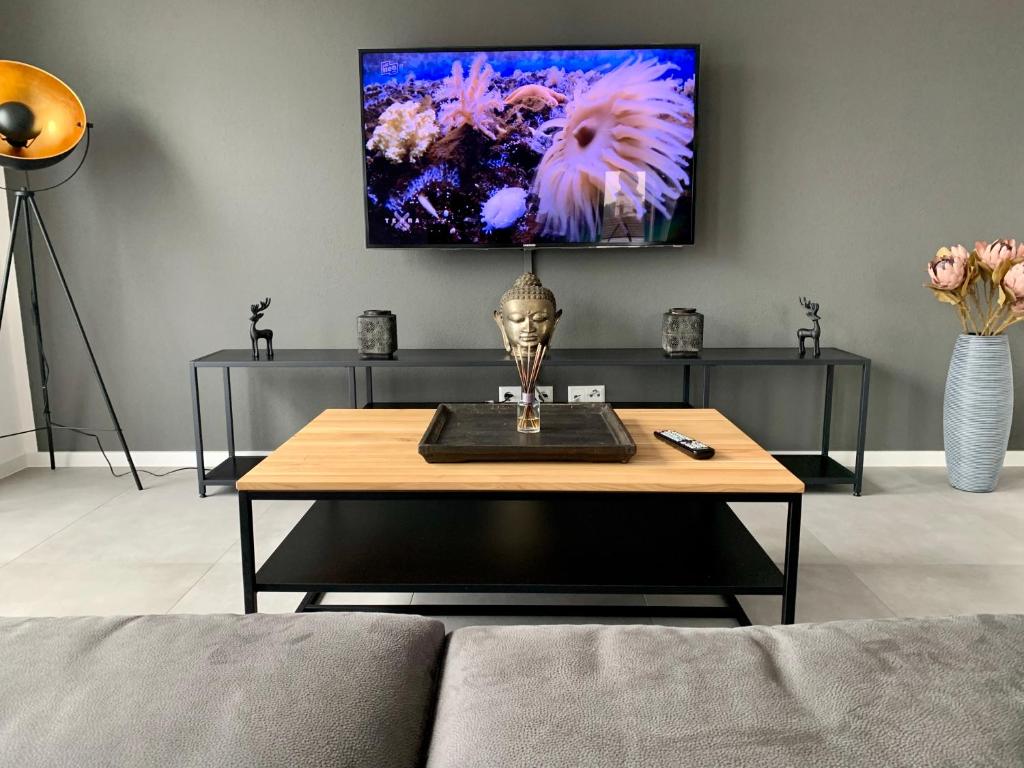 TV a/nebo společenská místnost v ubytování APPARTEMENT3
