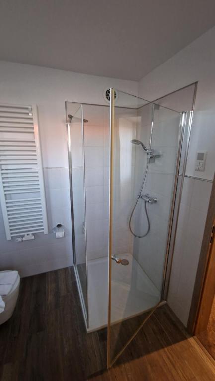 Koupelna v ubytování Schwarzer Adler - Hotel Garni