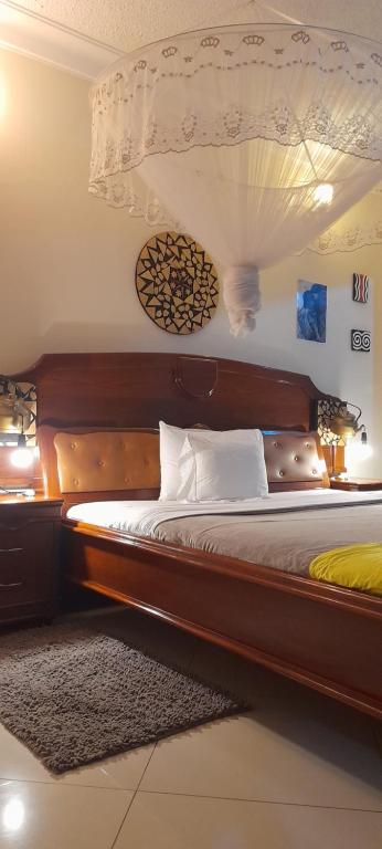 Postel nebo postele na pokoji v ubytování Aivilo Home