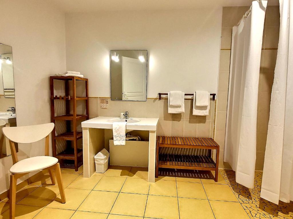 Koupelna v ubytování Atlantis Hôtel