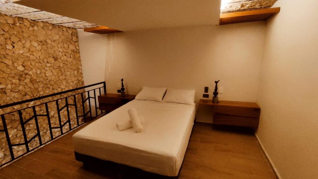Katil atau katil-katil dalam bilik di Loft T´Hó