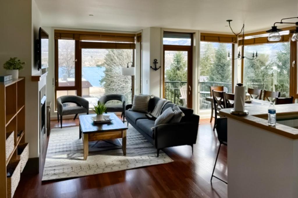 Posezení v ubytování Chelan Resort Suites Coco Chelan 212