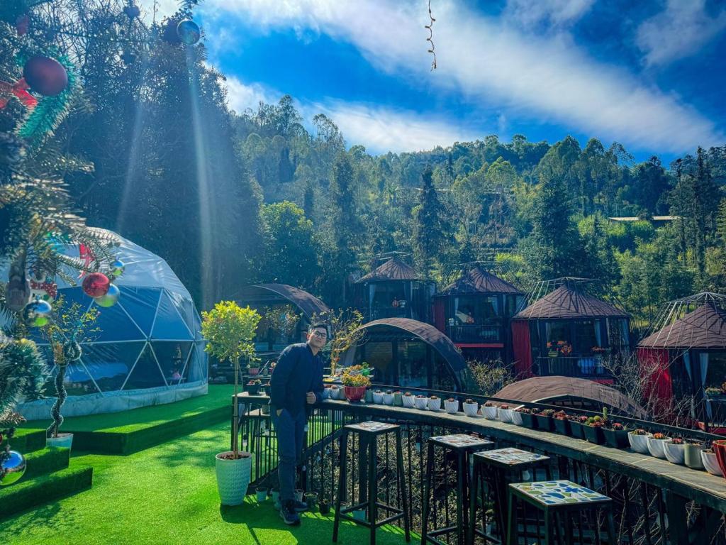 Ein Garten an der Unterkunft Plum Homestay