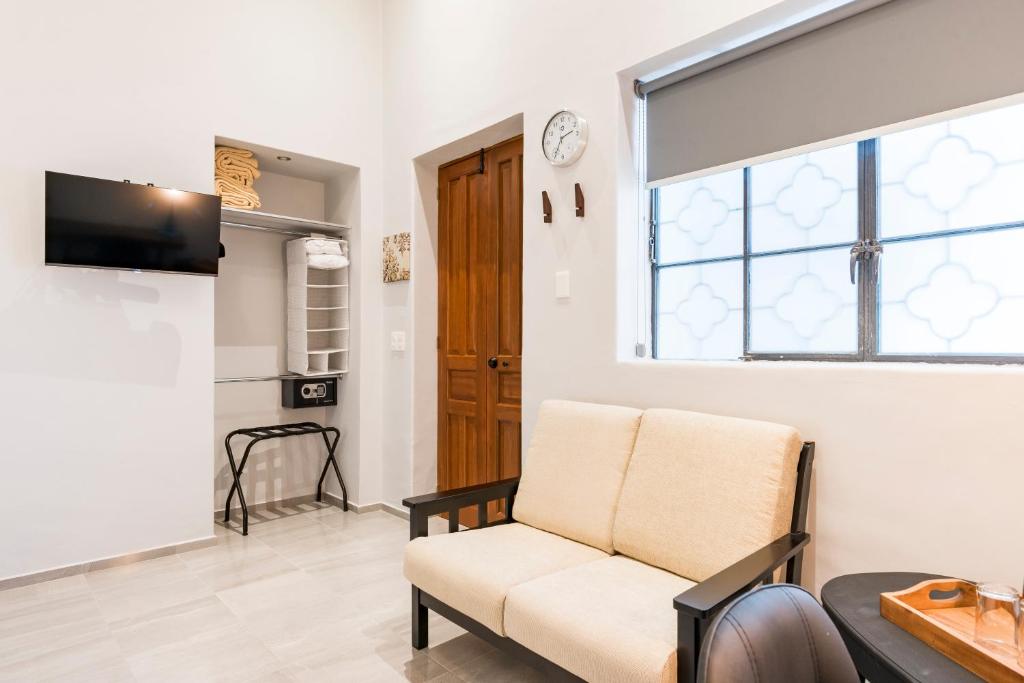TV a/nebo společenská místnost v ubytování Casa Murmullos